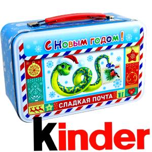 Сладкий подарок на Новый Год в картонной упаковке весом 430 грамм по цене 2136 руб в Верхотурье