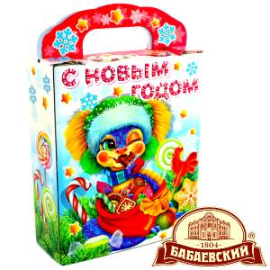 Детский подарок на Новый Год в мешочке весом 800 грамм по цене 1261 руб в Верхотурье