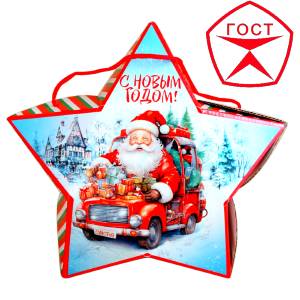 Детский подарок на Новый Год в жестяной упаковке весом 950 грамм по цене 1182 руб в Верхотурье